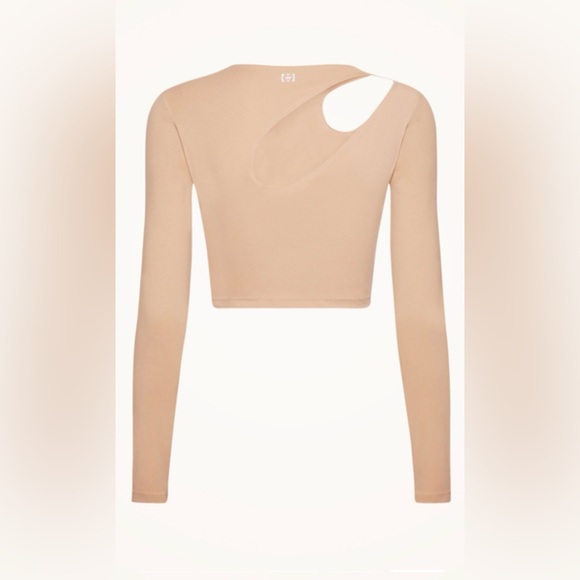 Wolford NWT Warm Up Crop Top - Almond size XS & Small - Picture 5 of 6